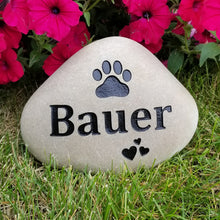 Load image into Gallery viewer, Pet Memorial Stone for Dogs - Personalized Pet Gravestone